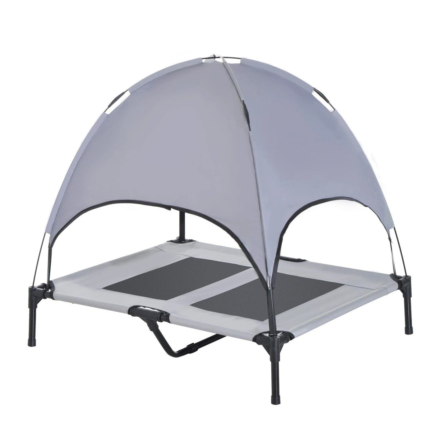 Cama Elevada Vielsa™ con Dossel Removible – Edición Sombra Noble