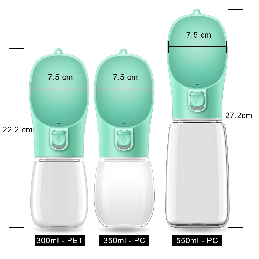 BOTIPET™ es una botella portátil con cuenco integrado, ideal para mantener a tu perro o gato hidratado en cualquier momento.