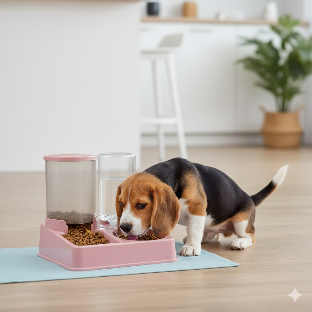 DUOPET™ - accesorio 2 en 1 para agua y compartimento para pienso seco