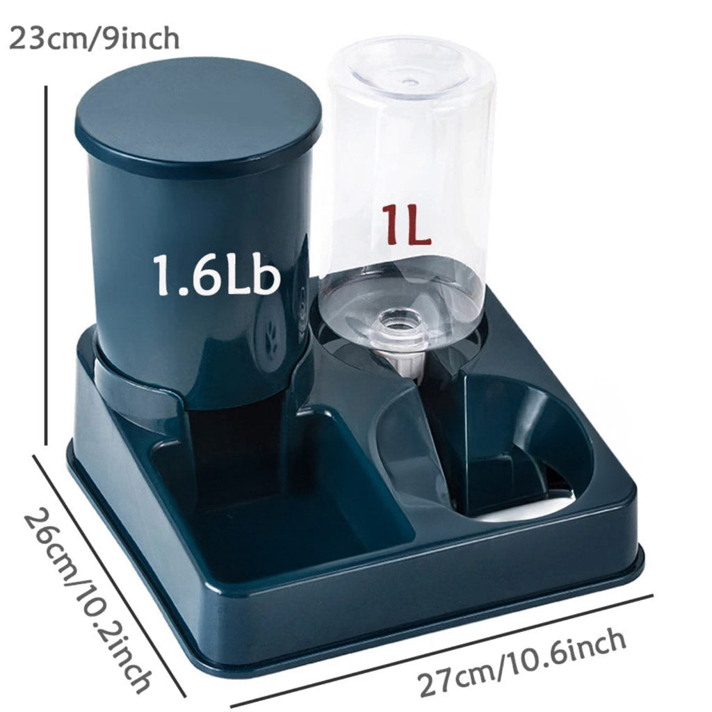 DUOPET™ - accesorio 2 en 1 para agua y compartimento para pienso seco