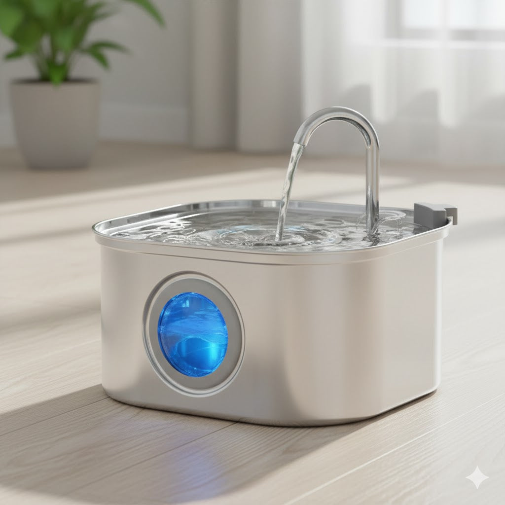 FRESKO™ - comedero compacto con dispensador de agua incorporado