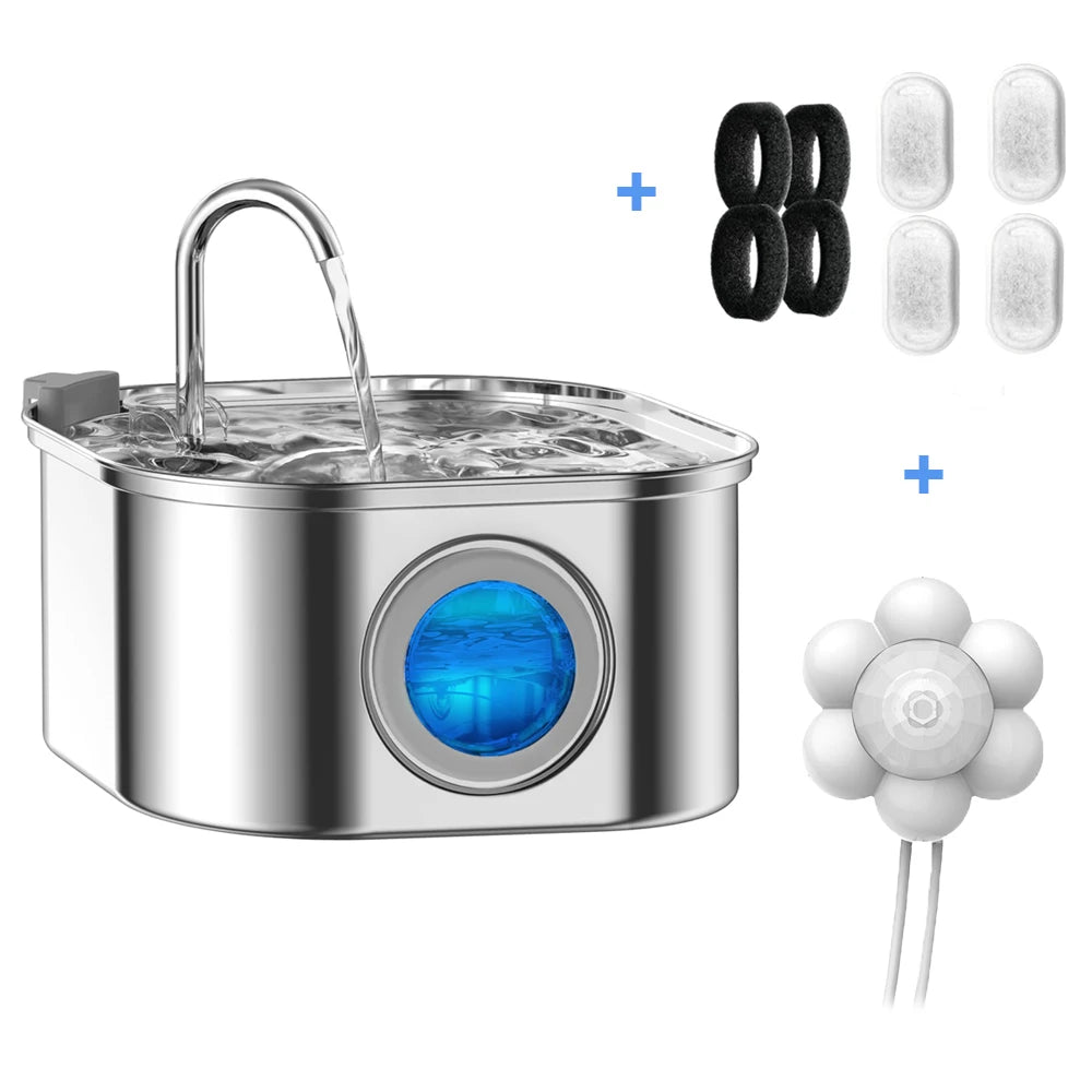 FRESKO™ es un comedero compacto con dispensador de agua incorporado, diseñado para cuidadores que valoran la limpieza, el orden y la practicidad en la rutina diaria.