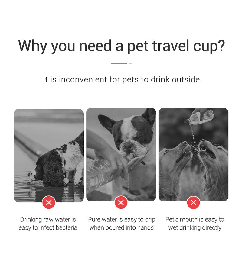 BOTIPET™ es una botella portátil con cuenco integrado, ideal para mantener a tu perro o gato hidratado en cualquier momento.