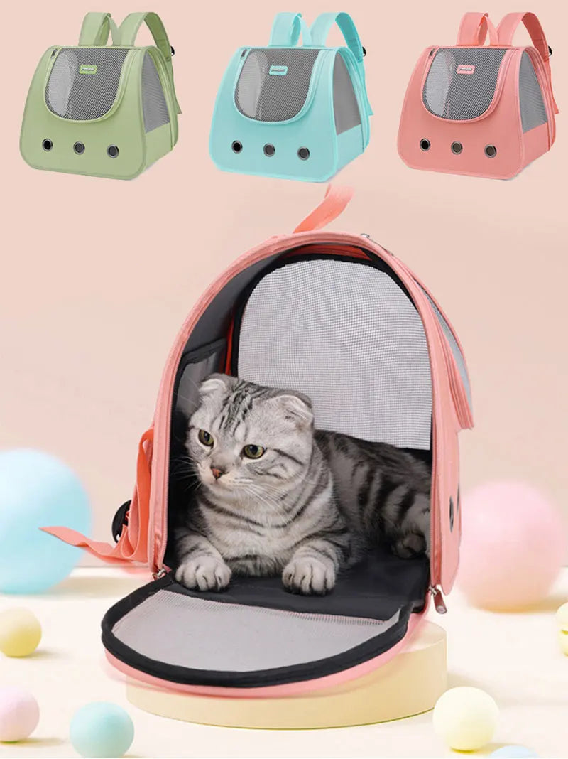 Ventura™ — Mochila Panorámica Plegable para Gatos y Perros Pequeños