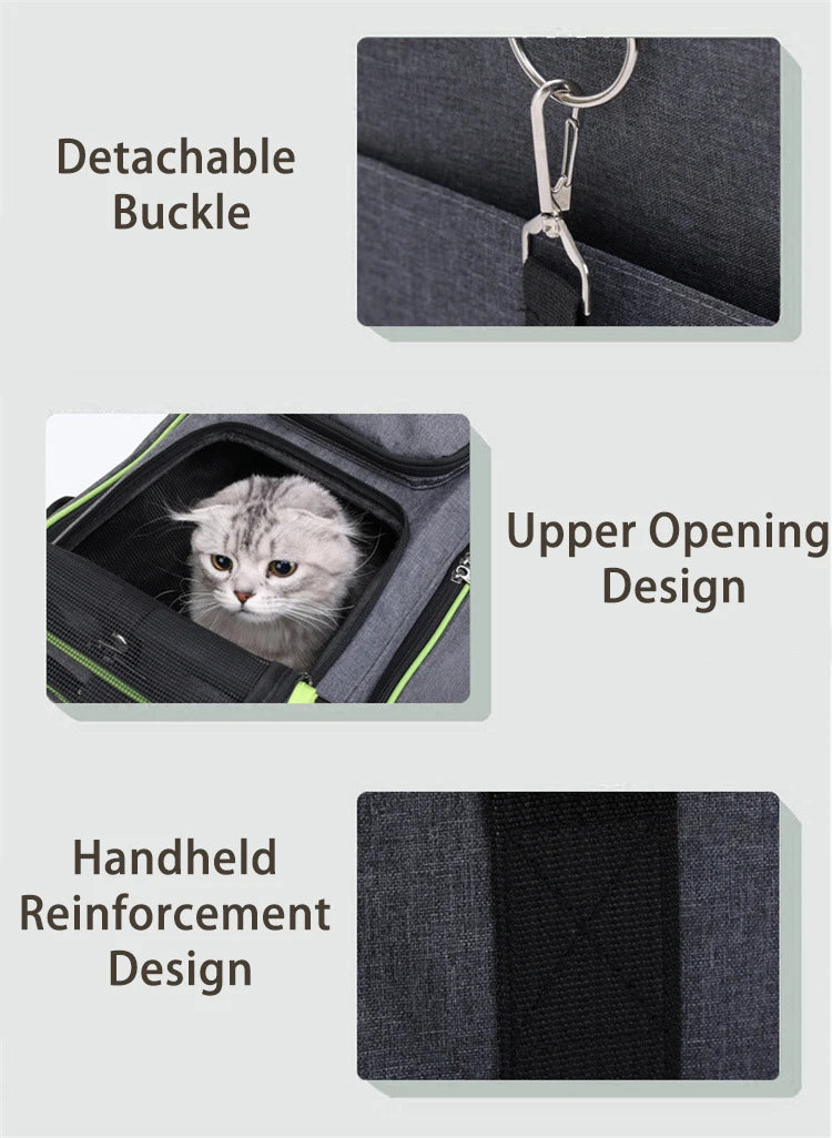Nébula™ — Transportín Suave y Plegable para Gatos