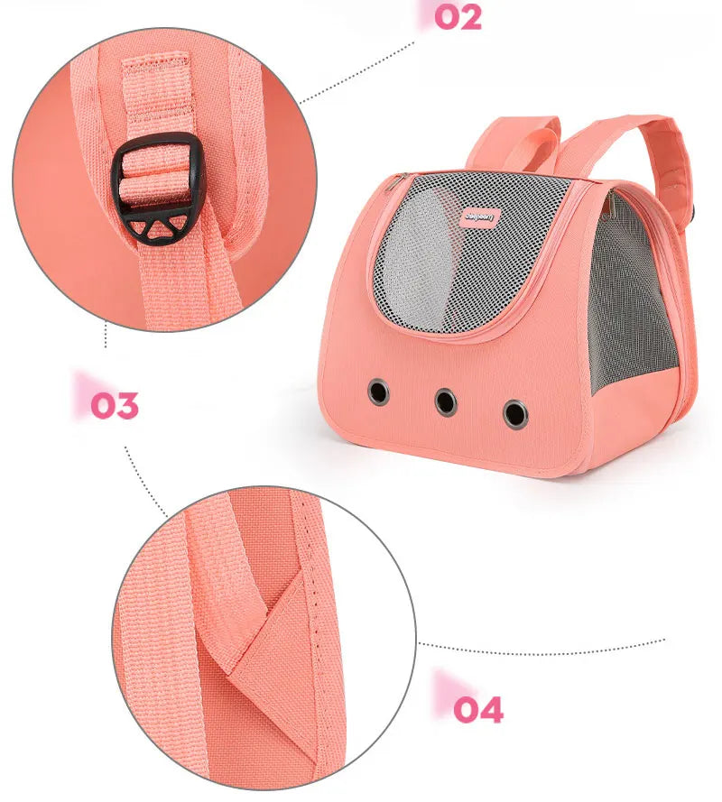 Ventura™ — Mochila Panorámica Plegable para Gatos y Perros Pequeños