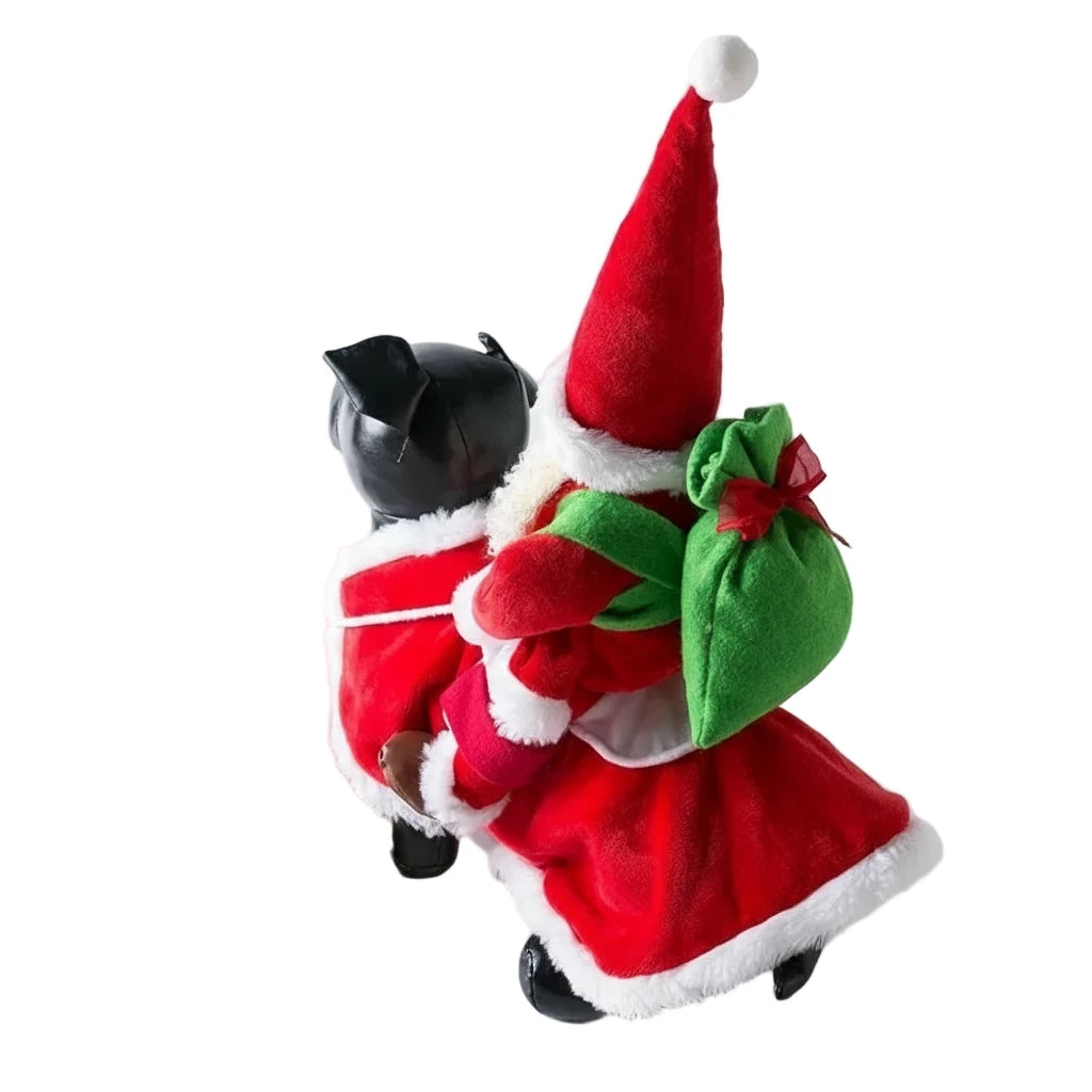 REINOPET™ – Disfraz navideño con Papá Noel a caballo