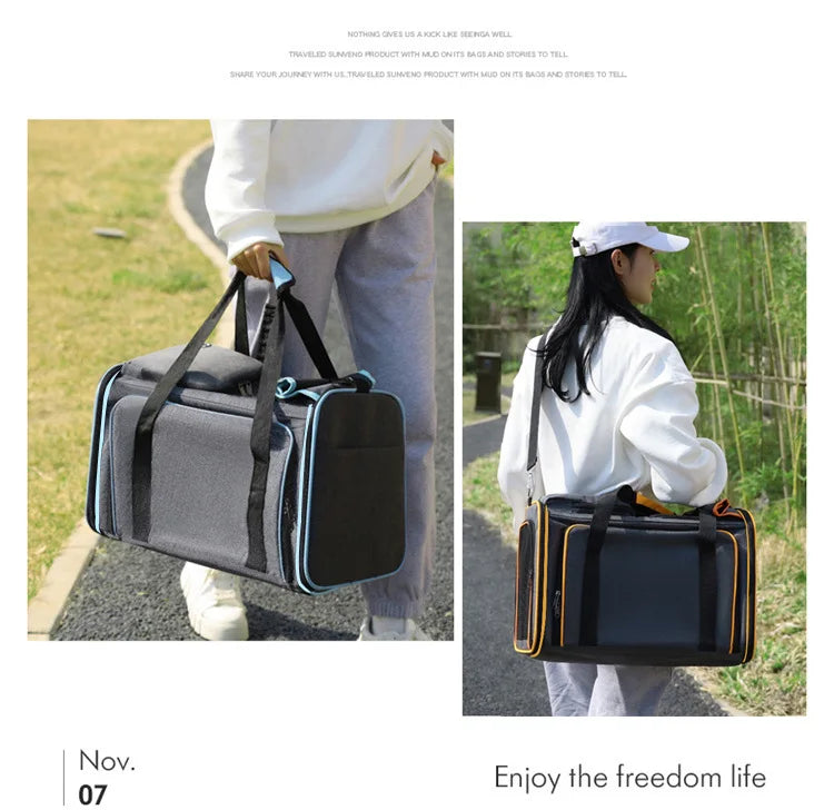 Nébula™ — Transportín Suave y Plegable para Gatos