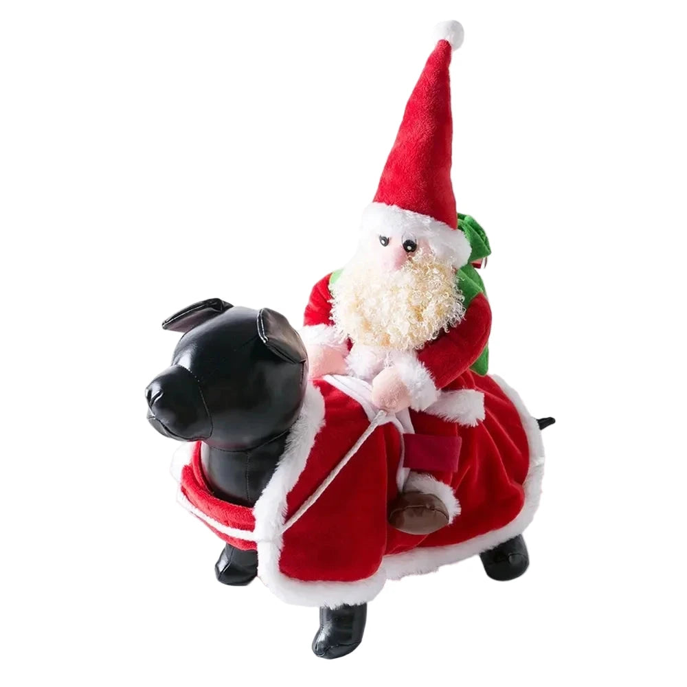 REINOPET™ – Disfraz navideño con Papá Noel a caballo