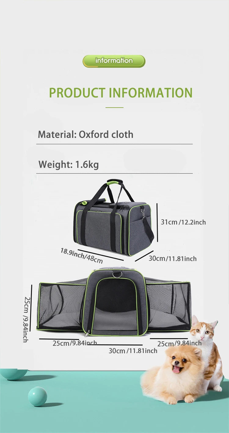 Nébula™ — Transportín Suave y Plegable para Gatos